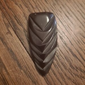 Vintage Art Deco Black Bakelite Dress/Coat Clip